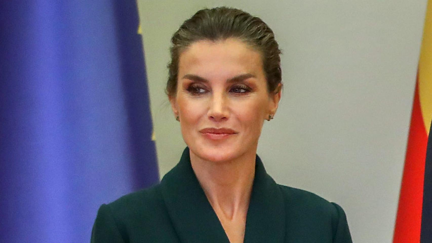 La reina Letizia a su llegada a Croacia.