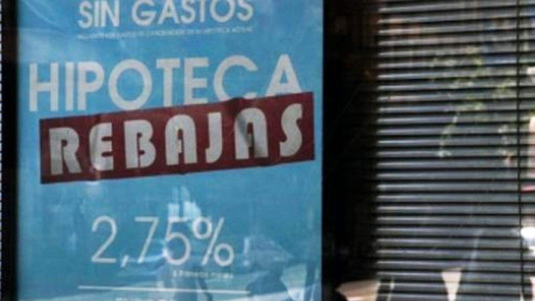 Un anuncio hipotecario en una imagen de archivo.