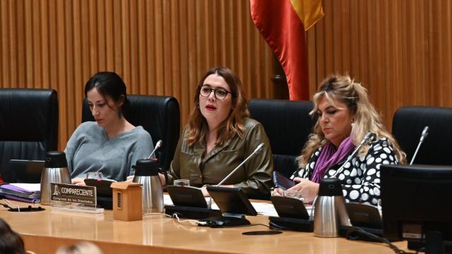 La secretaria de Igualdad, Ángela Rodríguez, en la Comisión de Violencia de Género del Congreso.