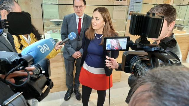 La delegada del Gobierno en Castilla y León, Virginia Barcones, en Zamora