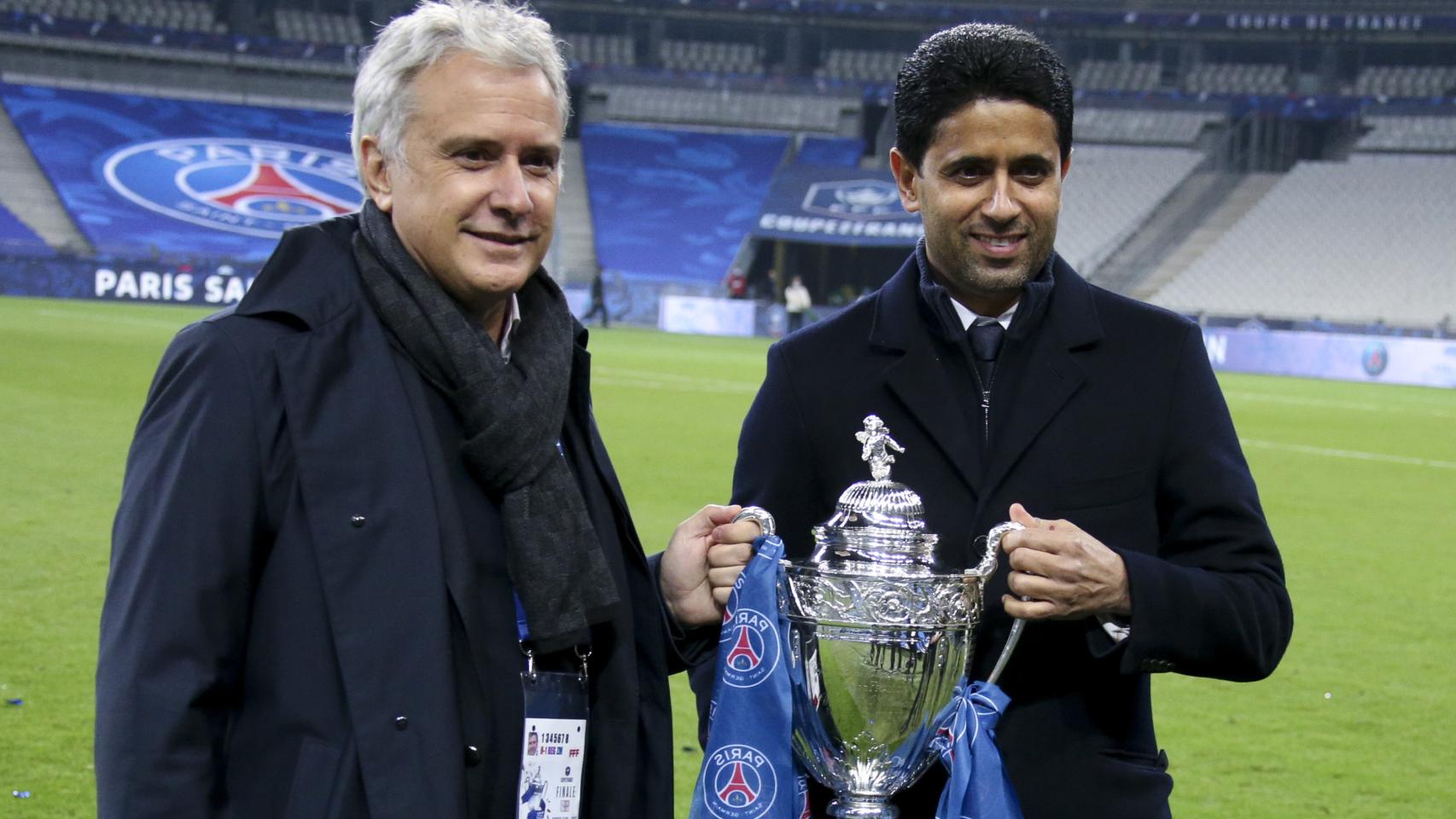 Jean-Martial Ribes y Nasser Al-Khelaïfi