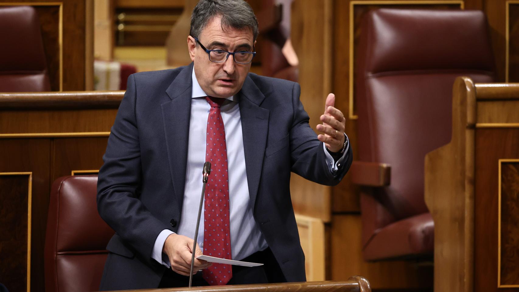 El portavoz del PNV en el Congreso, Aitor Esteban, en el Congreso de los Diputados.