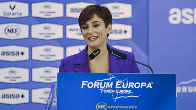 La portavoz del Gobierno, Isabel Rodríguez, en un acto este jueves.