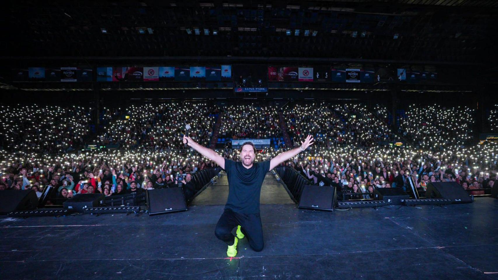 George Harris en el Luna Park de Buenos Aires.
