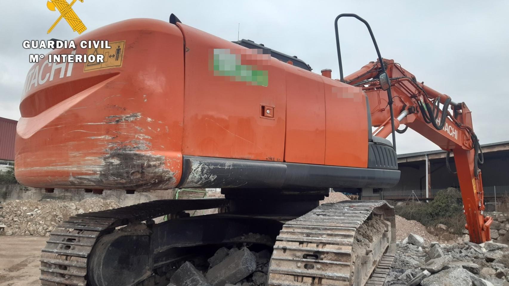Detienen a un hombre en Burgos por robar gasóleo de una excavadora