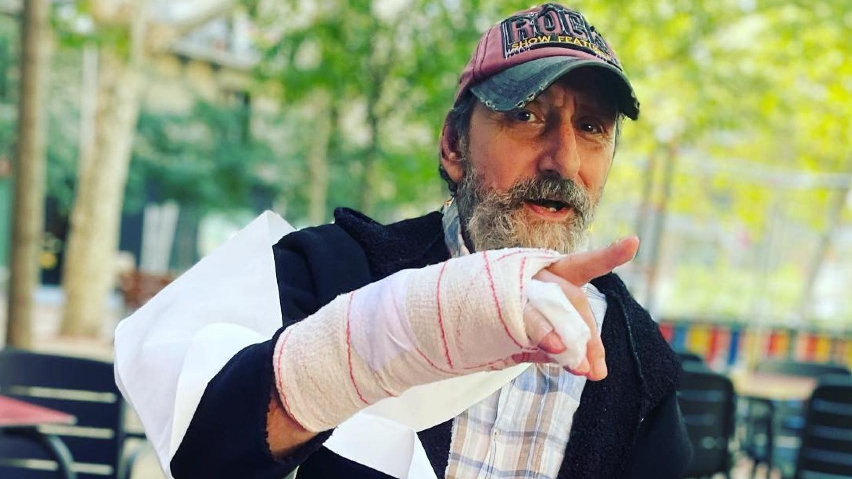 El actor José Luis Gil en una imagen de las redes sociales de su hija.