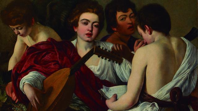 Caravaggio: 'Los músicos', 1597. The Met, Nueva York