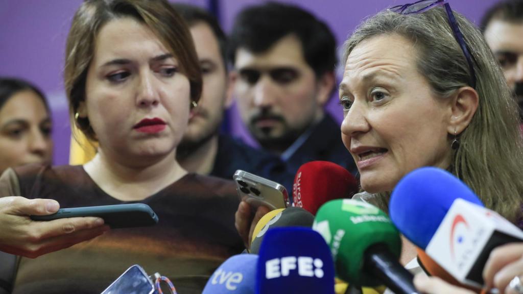 La delegada del Gobierno contra la Violencia de Género, Victoria Rosell, en declaraciones a los medios en Madrid.