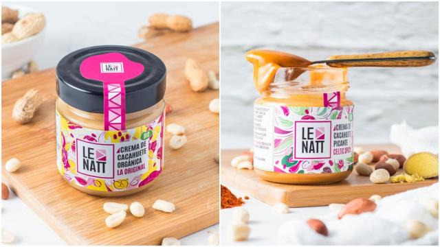 Las dos versiones de crema de cacahuete de LeNatt.