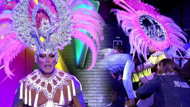 Kiko Matamoros se transformó en Kika Brona como estrella invitada de 'Mediafest Night Fever'.