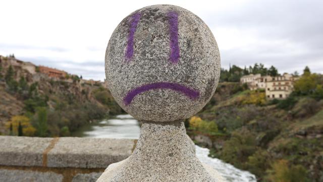 Imagen de una de las pintadas.