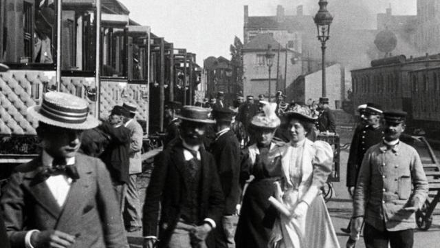 Un fotograma de una de las primeras películas de los hermanos Lumière