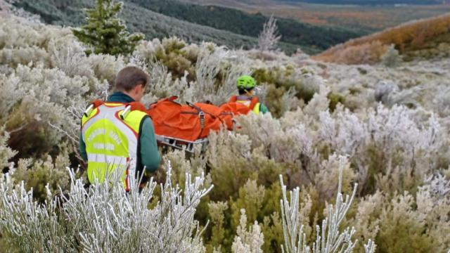 Senderista rescatada en Riofrío de Riaza