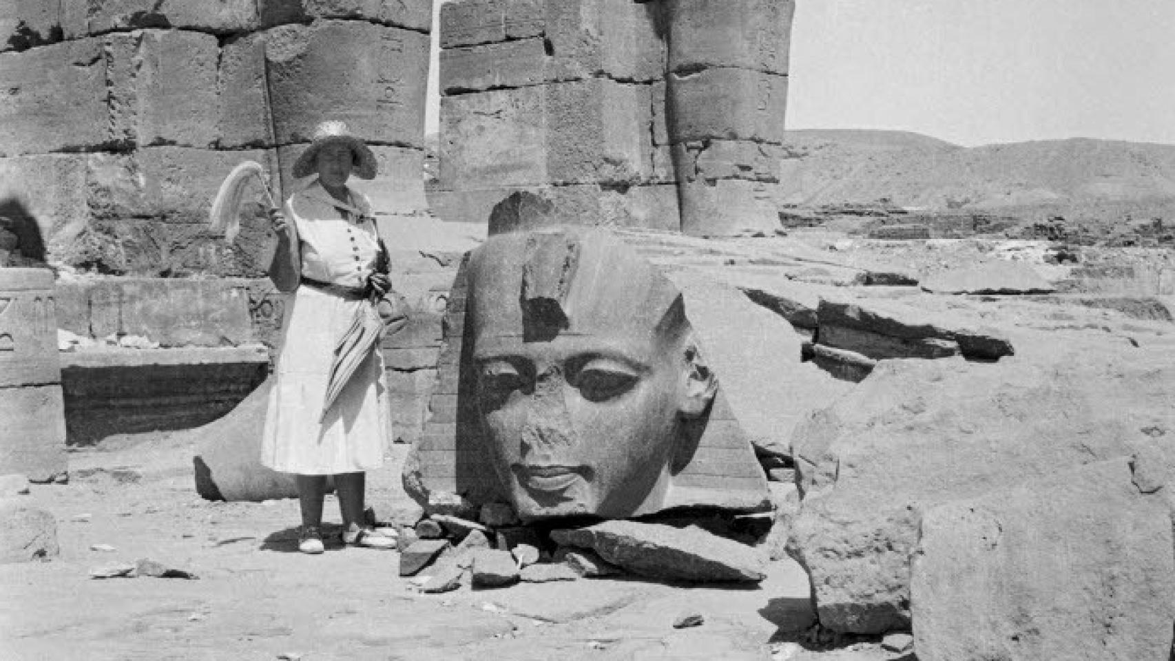 Agatha Christie en Egipto en 1931, durante su luna de miel. / British Museum