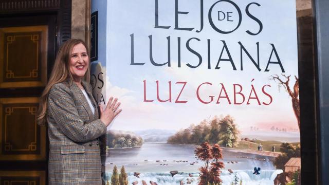 Luz Gabás, durante la presentación de su premiada novela en Madrid. Foto: Gustavo Valiente / Europa Press