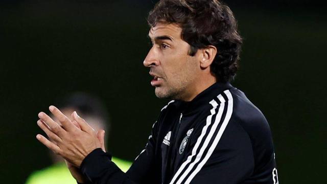 Raúl González Blanco, en un partido del Castilla de la temporada 2022/2023