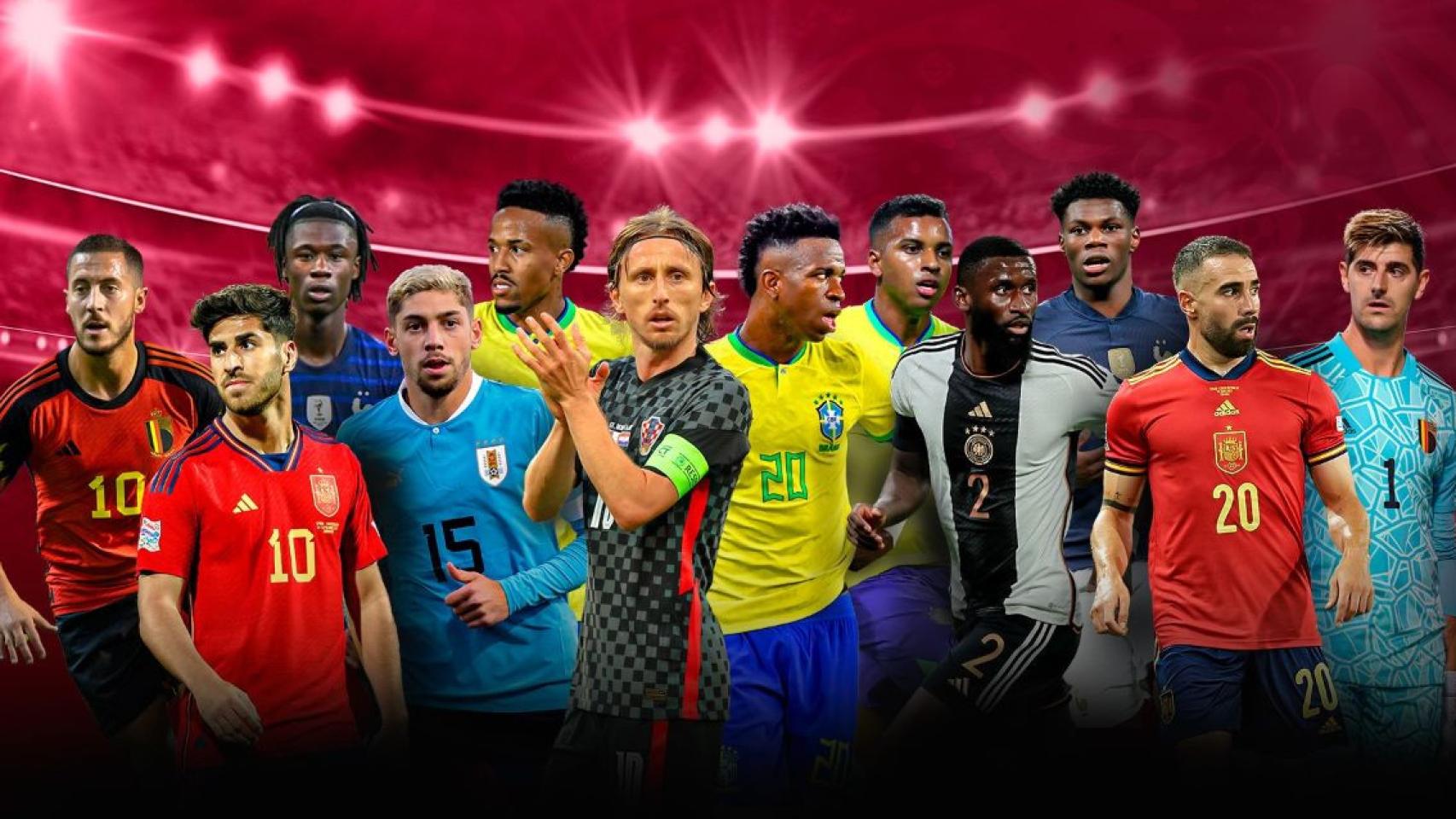 Los 12 internacionales del Real Madrid en el Mundial de Qatar 2022