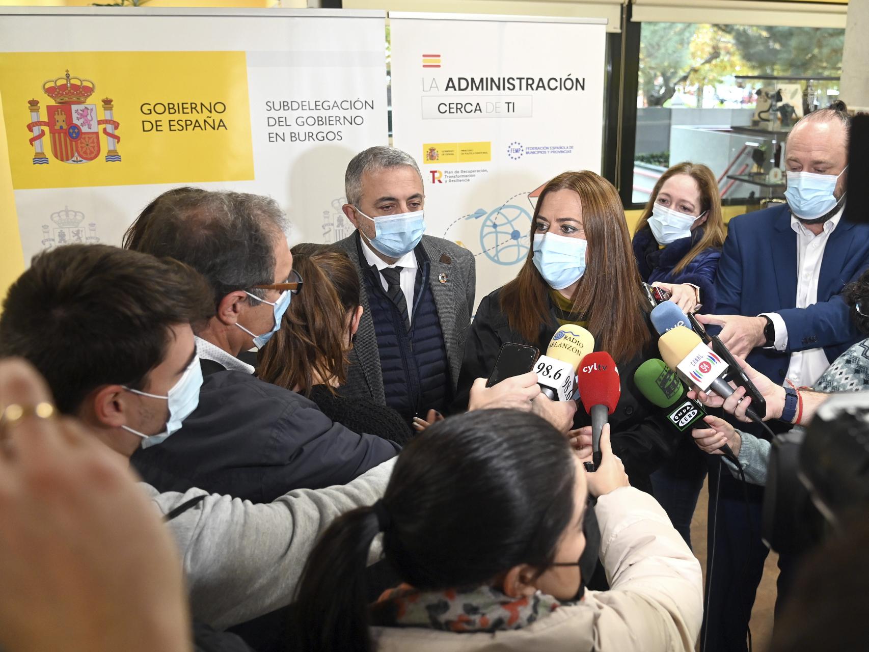 Presentación del programa 'La Administración cerca de ti' en Burgos por parte de la delegada del Gobierno, Virginia Barcones.