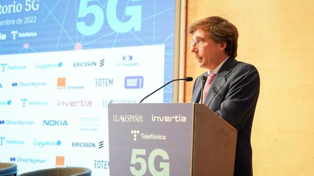 José Luis Martínez-Almeida, alcalde de Madrid, en el III Observatorio 5G.