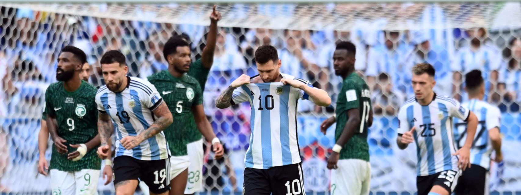 Leo Messi, tras el segundo gol de Arabia Saudí a Argentina