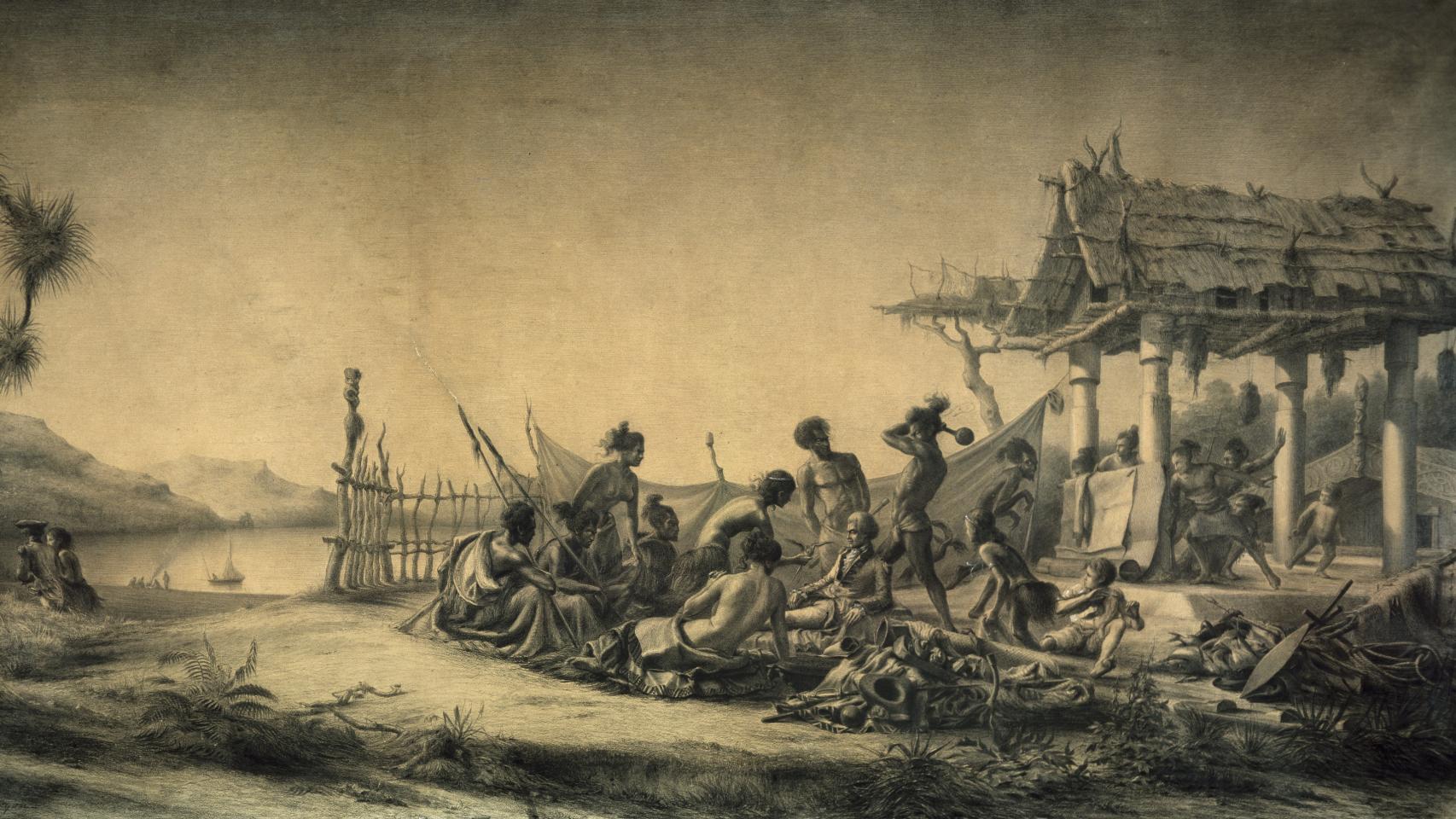 'El asesinato del capitán Marion du Fresne', un cuadro de Charles Meryon.