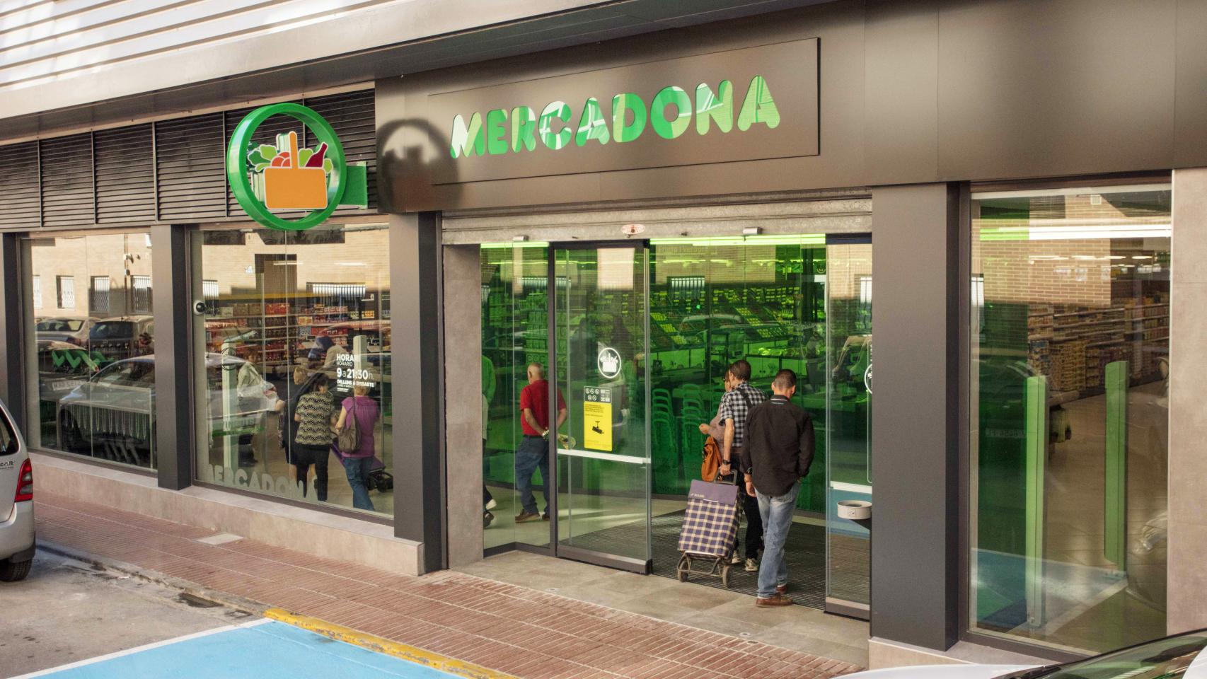 Fachada de Mercadona.