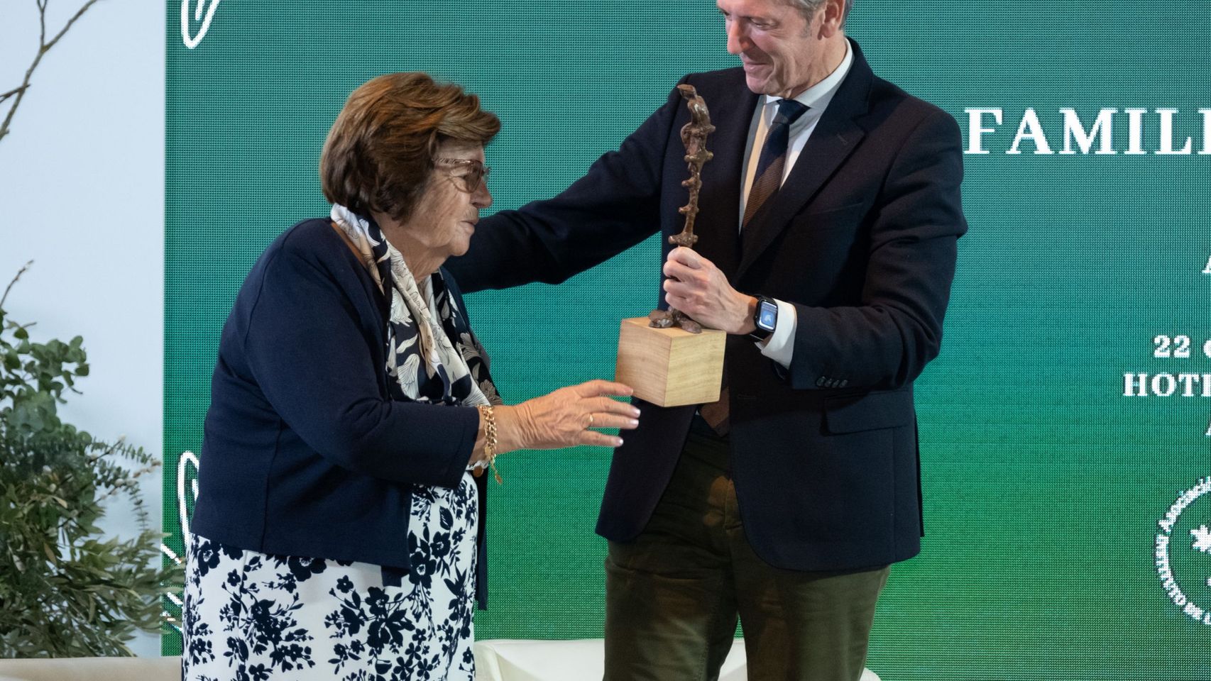 Entrega del Premio Familia Empresaria de Galicia a Aceites Abril.