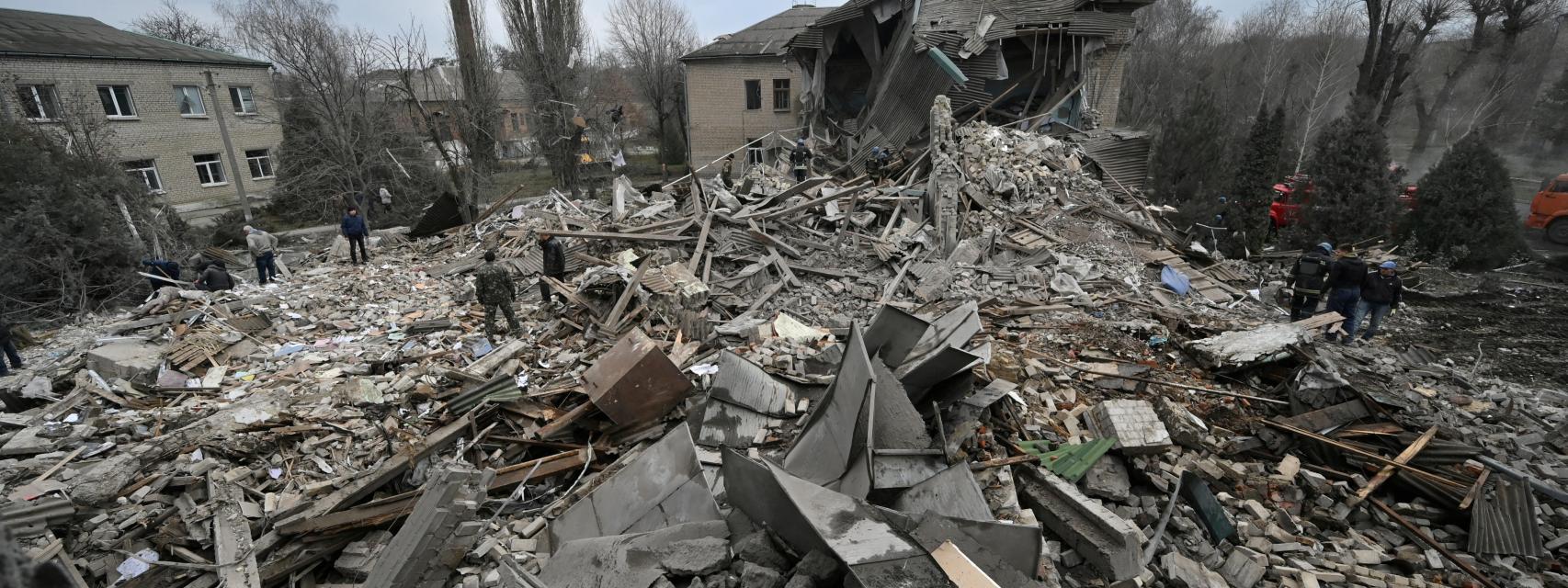 Imagen del ataque de Rusia contra la ciudad de Vilniansk, en Zaporiyia.