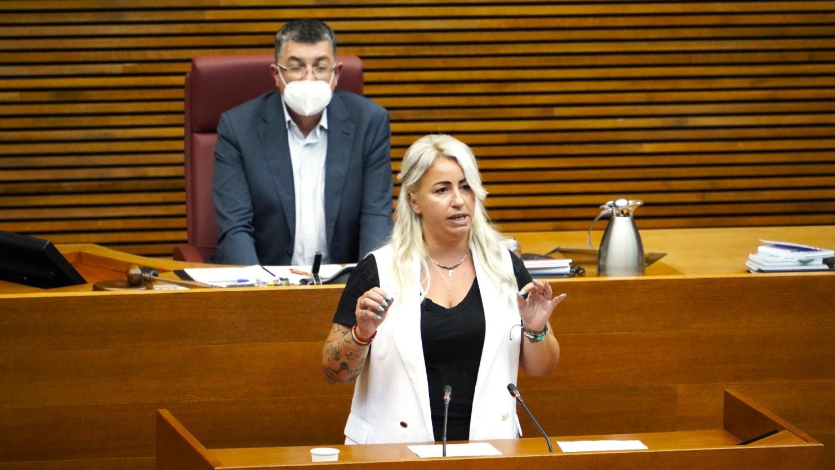 La diputada 'popular' de Alicante en una intervención en Les Corts.