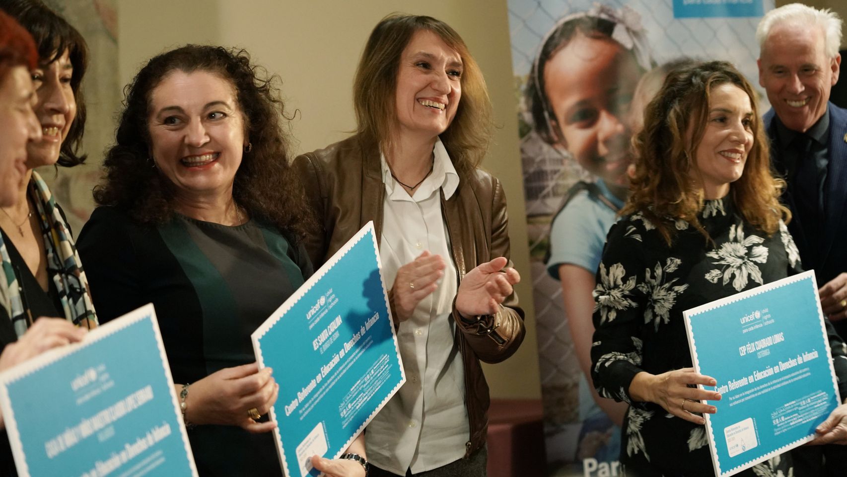 La consejera de Educación, Rocío Lucas, en el acto de entrega de los premios.