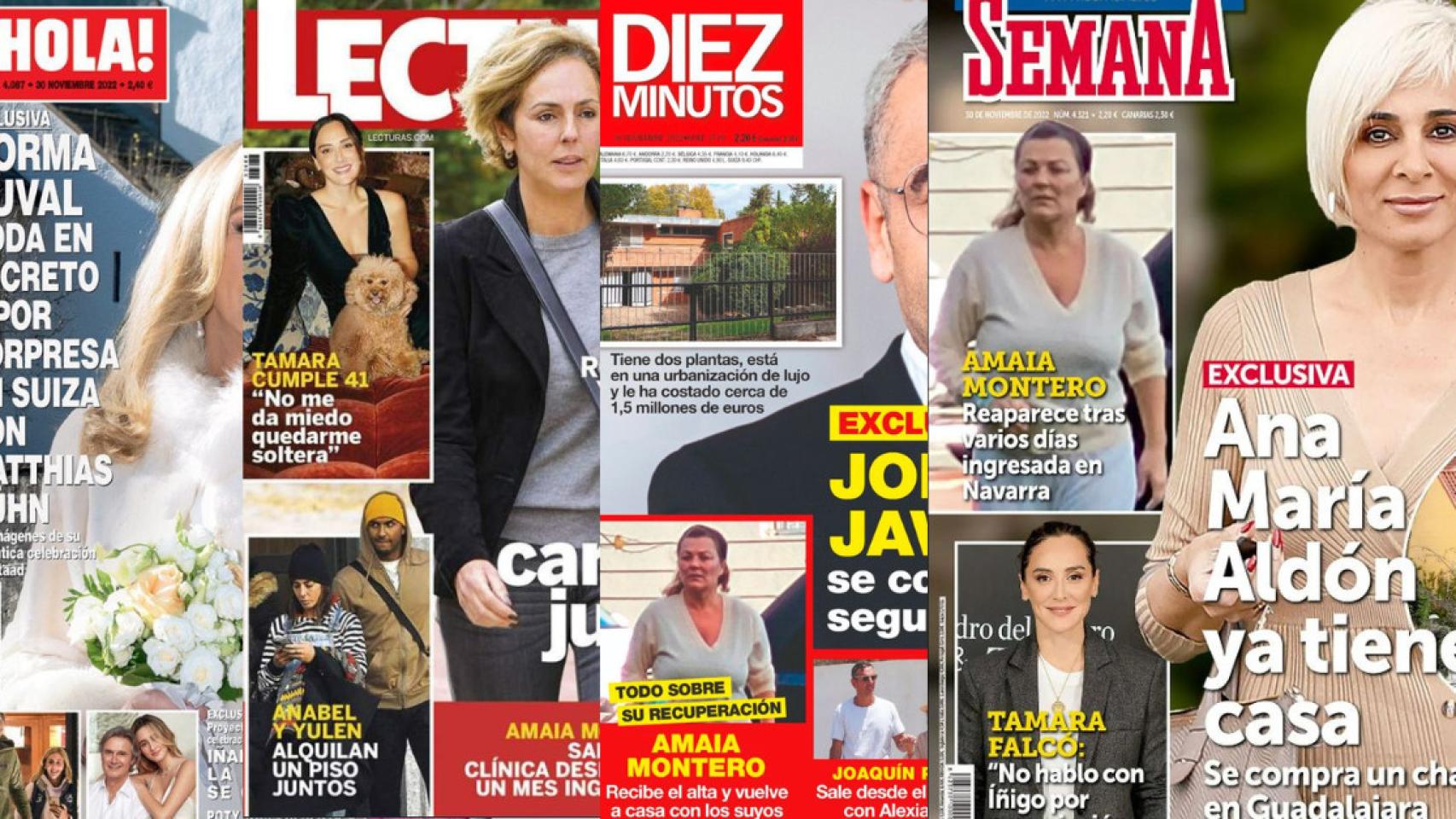 Las portadas de las revistas.