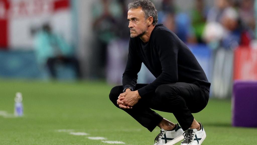 Luis Enrique, en el Mundial de Qatar 2022