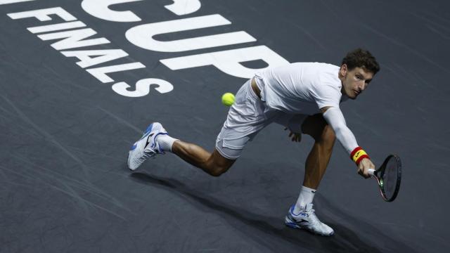 Pablo Carreño, jugando para España en la Copa Davis 2022