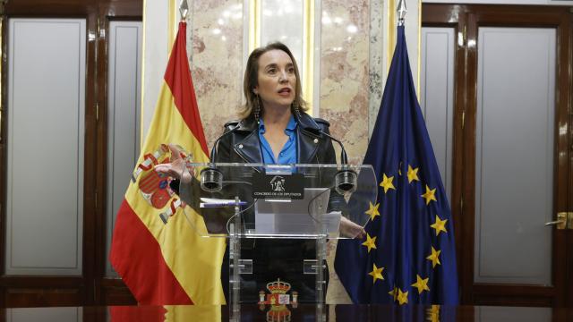 Cuca Gamarra, número dos del PP, este miércoles en el Congreso de los Diputados.