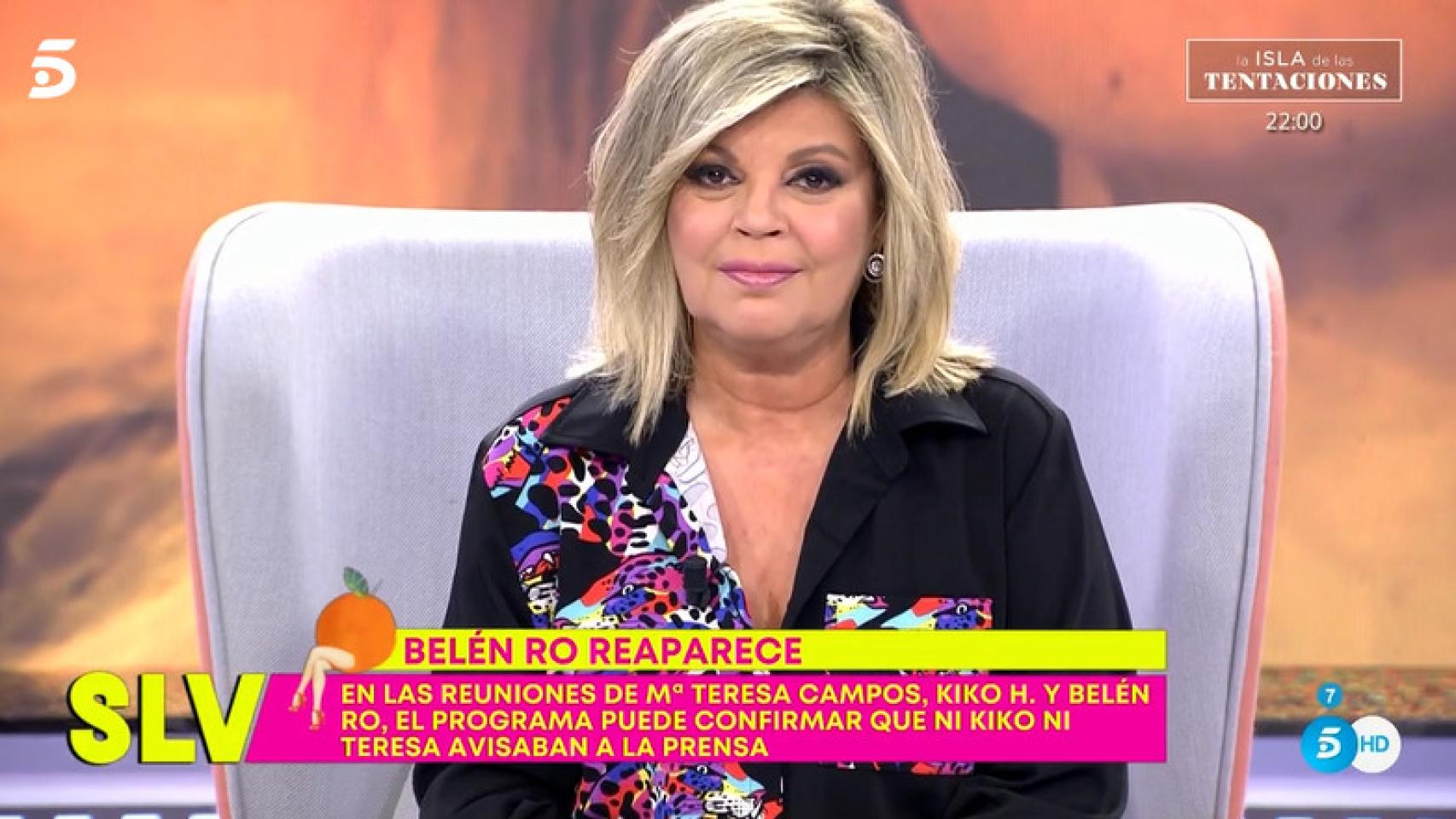 Terelu Campos, al borde de las lágrimas al reconocer la traición de Belén Rodríguez a María Teresa Campos