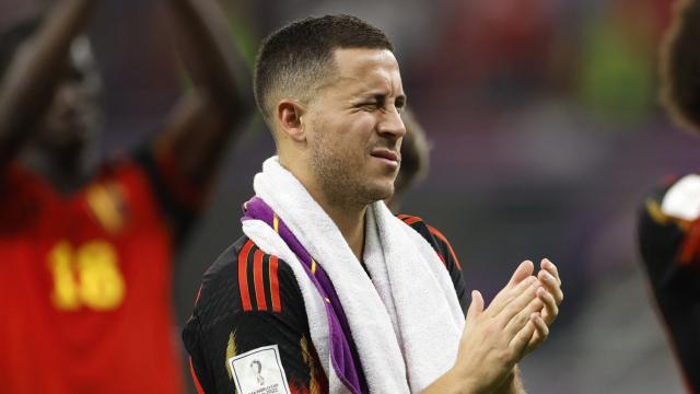 Eden Hazard, tras el partido entre Bélgica y Canadá en el Mundial de Qatar