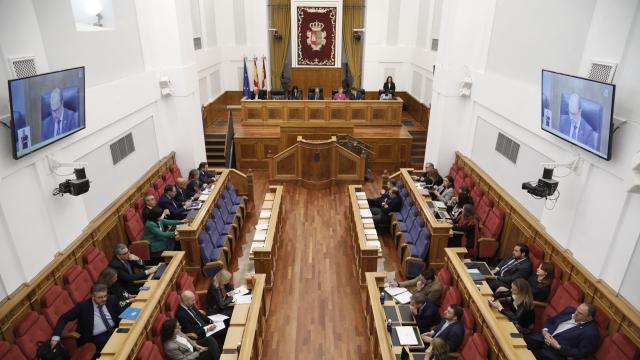 Pleno de las Cortes. Foto: Cortes CLM.