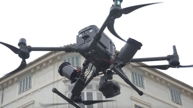 Uno de los drones que se está probando en Málaga.