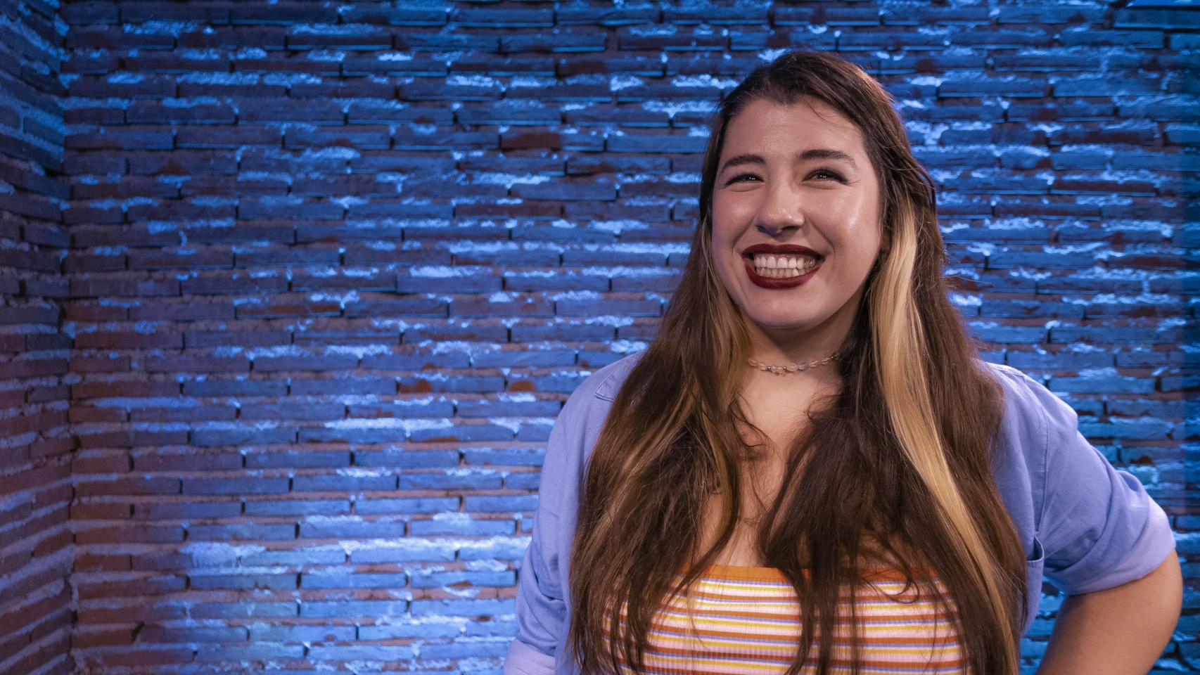 La monologuista Nadin Din.