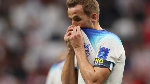 Harry Kane se lamenta de una ocasión fallada en el Inglaterra - Estados Unidos