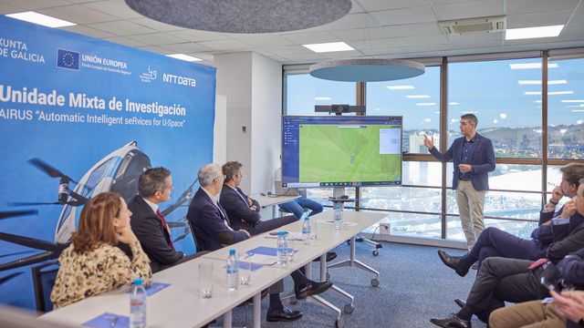El ITG y NTT Data muestran la gestión logística de drones en el espacio aéreo de A Coruña