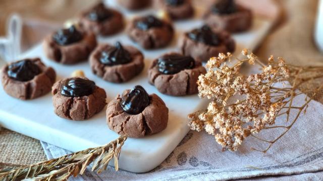 Galletas de Crema de cacao y avellanas con sólo 3 ingredientes