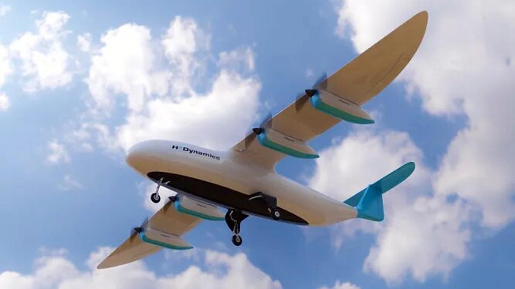 Un prototipo de avión no tripulado con pasajeros.