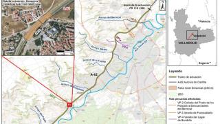 Imagen de las actuaciones en la vía