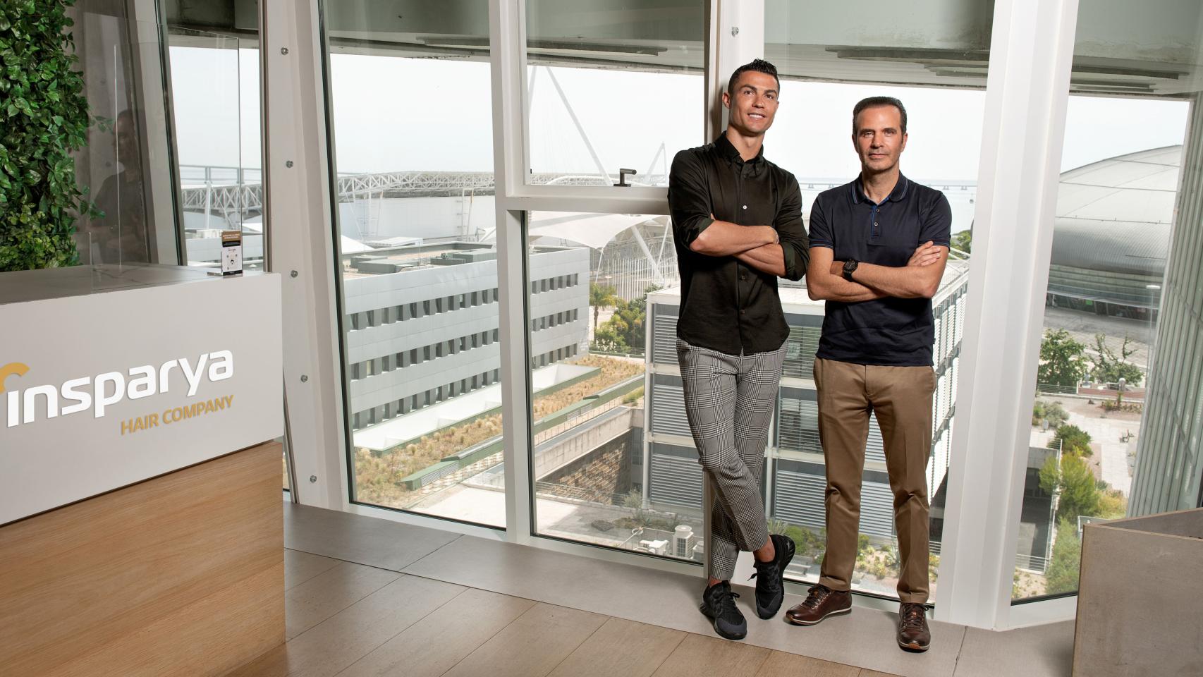 Cristiano Ronaldo y Paulo Ramos. Foto: Insparya.