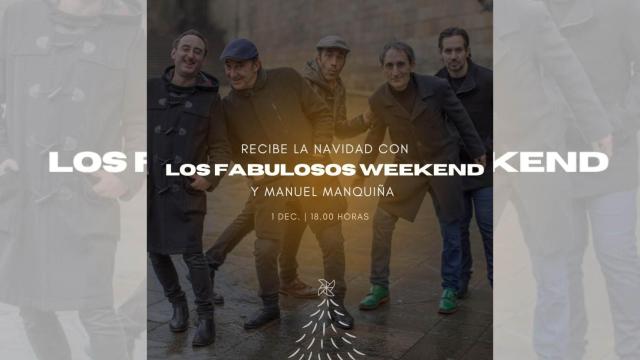 Manuel Manquiña y ‘Los fabulosos Weekend’ dan la bienvenida a la Navidad.