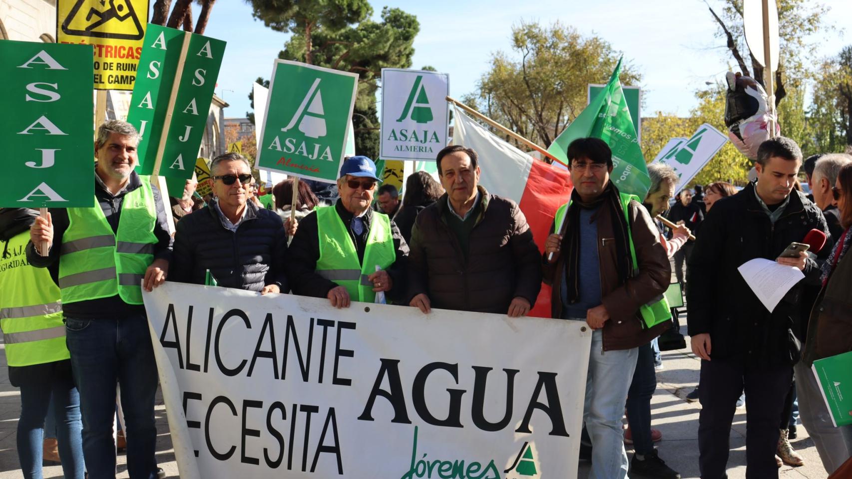 La manifestación, este martes en Madrid.