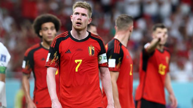 Kevin de Bruyne tras la derrota de Bélgica con Marruecos en el Mundial de Qatar