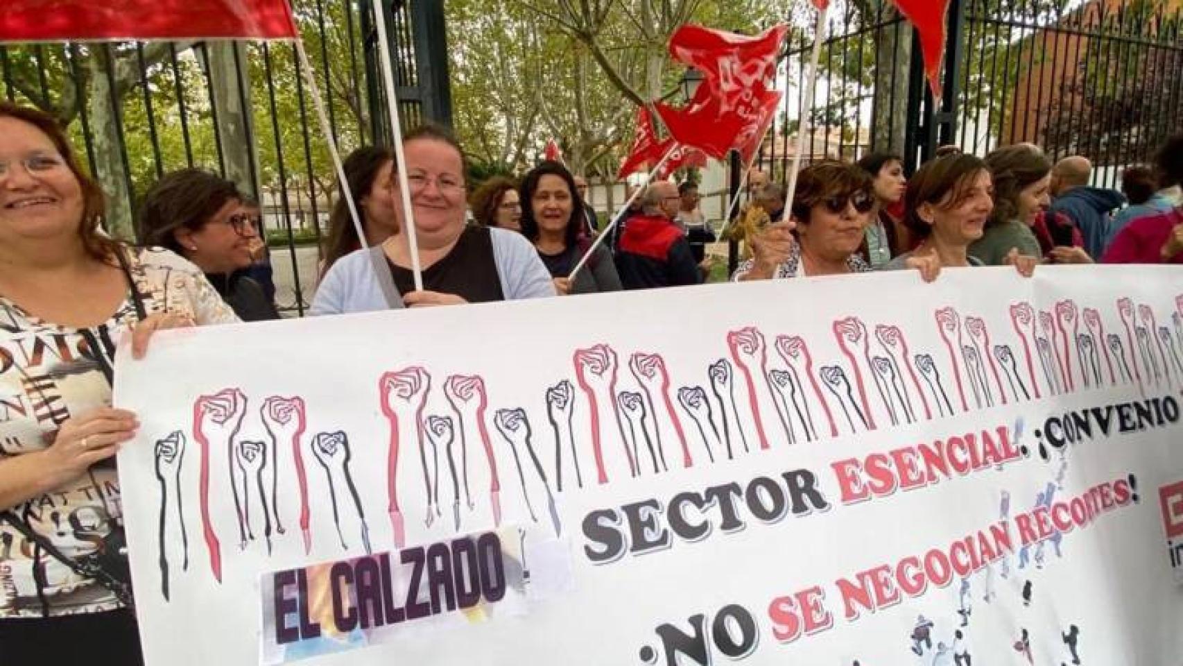 Imagen de archivo de una concentración de CC.OO.