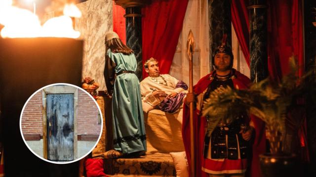 Belén Viviente de Laguna de Duero y la puerta forzada por los ladrones